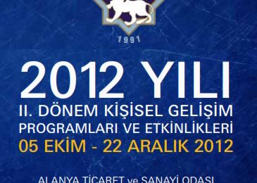 2012 YILI II. DÖNEM KİŞİSEL GELİŞİM SEMİNER PROGRAMLARI BAŞLADI