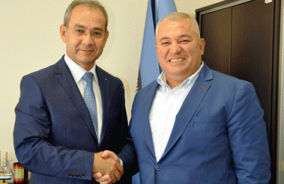 BAŞKAN ŞAHİN’DEN REKTÖR PINARBAŞI’YA ZİYARET