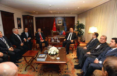 ALANYADAN BAKAN ÇAVUŞOĞLUNA İLK HEYET