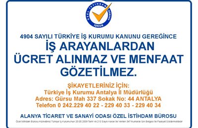 İŞ ARAYANLAR VE İŞVERENLER ODAMIZ ÇATISI ALTINDA BULUŞACAK