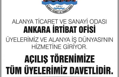 ALTSO  ANKARA İRTİBAT OFİSİ HİZMETE GİRİYOR