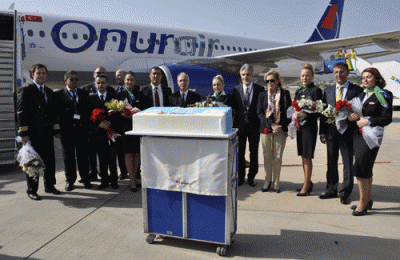 ONUR AİR İLK UÇUŞUNU YAPTI