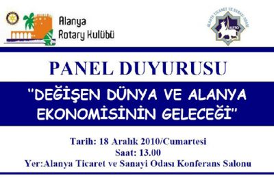 DEĞİŞEN DÜNYA VE ALANYA EKONOMİSİNİN GELECEĞİ PANELİ