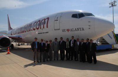 GAZİPAŞA HAVALİMANINDA TARİHİ GÜN