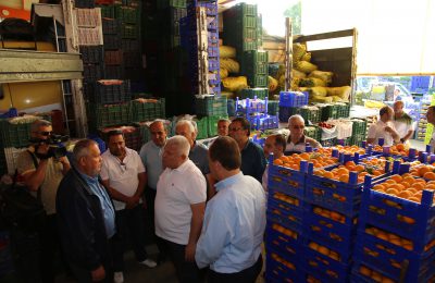 BAŞKAN ŞAHİN’DEN İLK TEŞEKKÜR ZİYARETİ TOPTANCI HALİNE