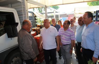 BAŞKAN ŞAHİN’DEN İLK TEŞEKKÜR ZİYARETİ TOPTANCI HALİNE