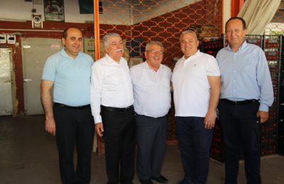 BAŞKAN ŞAHİN’DEN İLK TEŞEKKÜR ZİYARETİ TOPTANCI HALİNE