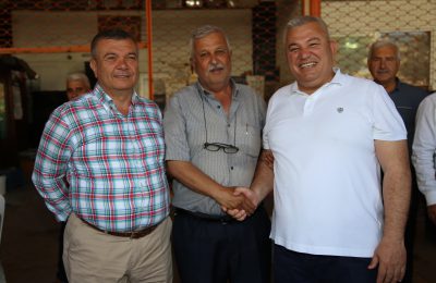 BAŞKAN ŞAHİN’DEN İLK TEŞEKKÜR ZİYARETİ TOPTANCI HALİNE