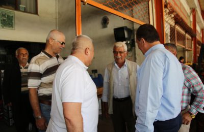 BAŞKAN ŞAHİN’DEN İLK TEŞEKKÜR ZİYARETİ TOPTANCI HALİNE