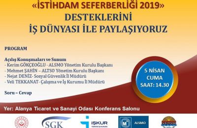 (Turkish) İSTİHDAM SEFERBERLİĞİ ALTSO’DA ANLATILACAK