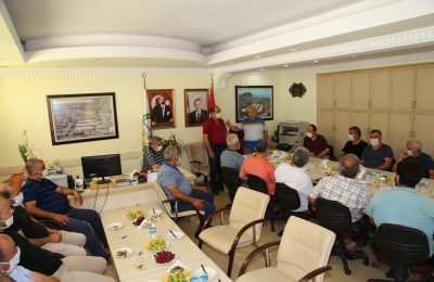  BAŞKAN ŞAHİN HALCİLERLE BİR ARAYA GELDİ