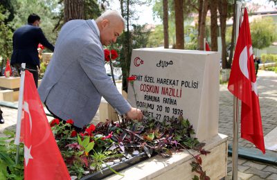 BAŞKAN ŞAHİN ŞEHİTLERİ UNUTMADI