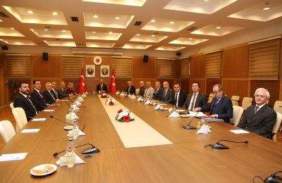 PRESIDENT ERDEM AND ALTSO DELEGATION IN ANKARA