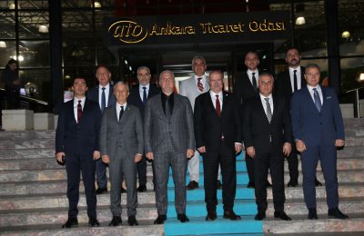 PRESIDENT ERDEM AND ALTSO DELEGATION IN ANKARA