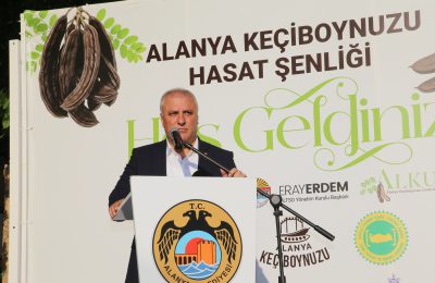 ALANYA KEÇİBOYNUZU HASAT ŞENLİĞİ VE COĞRAFİ İŞARET BELGE TÖRENİ GERÇEKLEŞTİRİLDİ